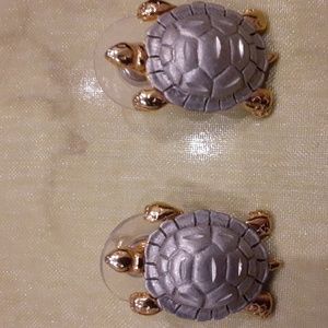 Boutique turtle earrings for pierced ears